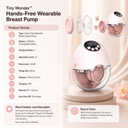 Tiny Wonder™ Hands-Free Wearable Breast Pump