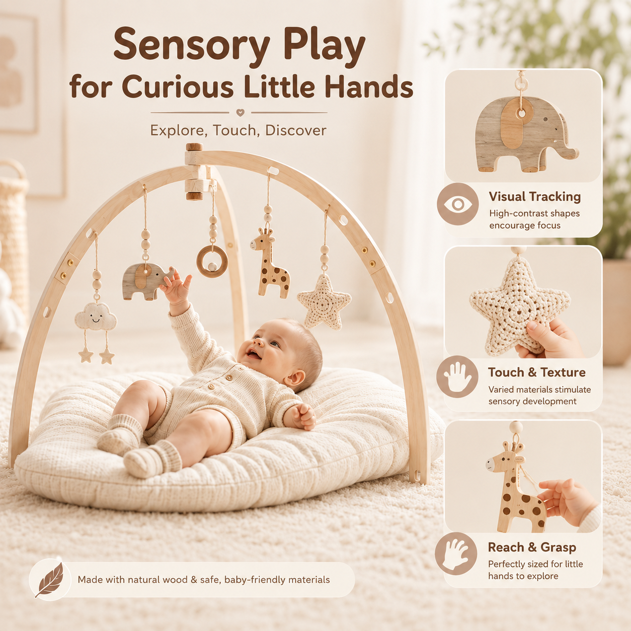 Tiny Wonder™ Wooden Play Gym