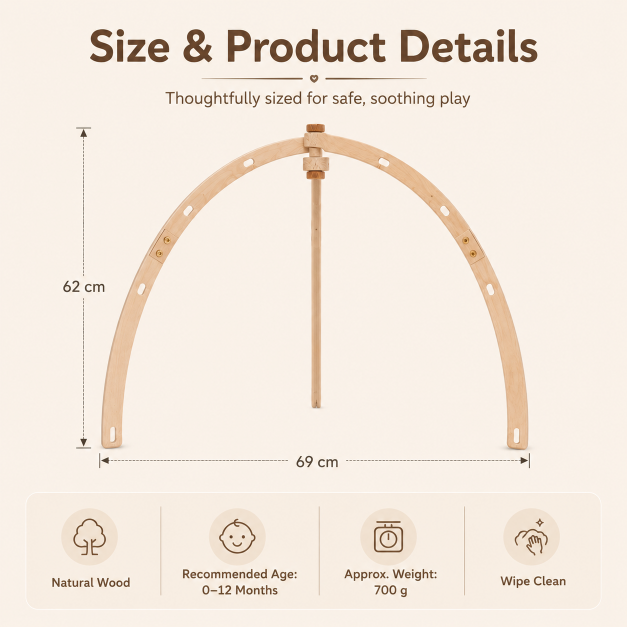 Tiny Wonder™ Wooden Play Gym