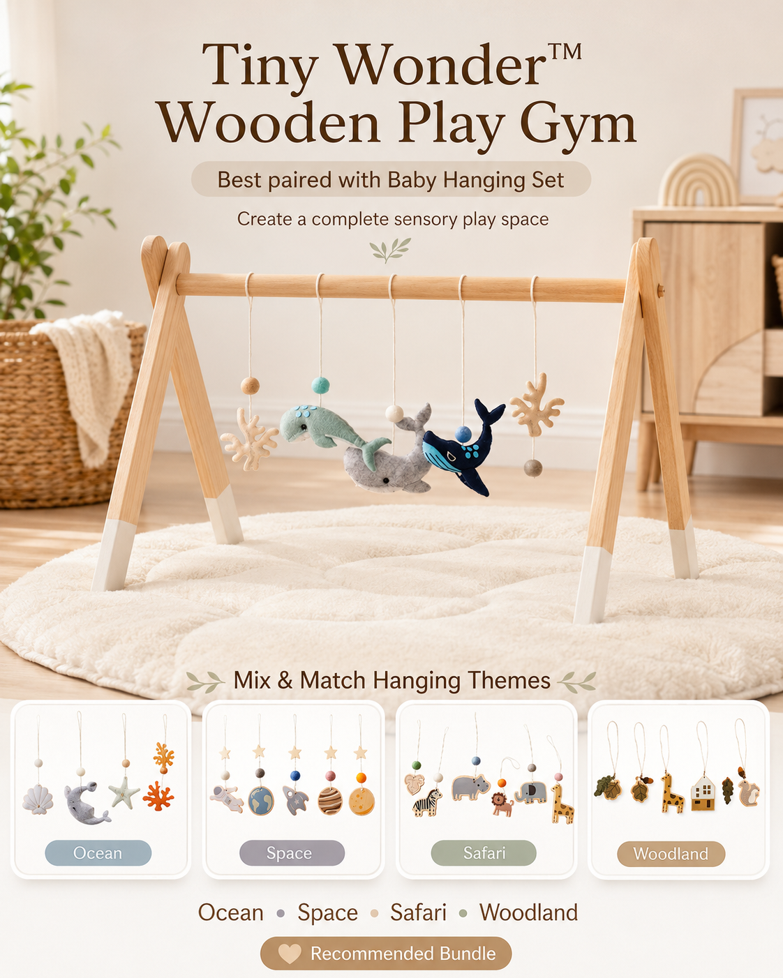 Tiny Wonder™ Wooden Play Gym