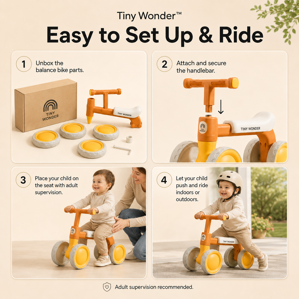 Tiny Wonder™ First Ride Balance Bike