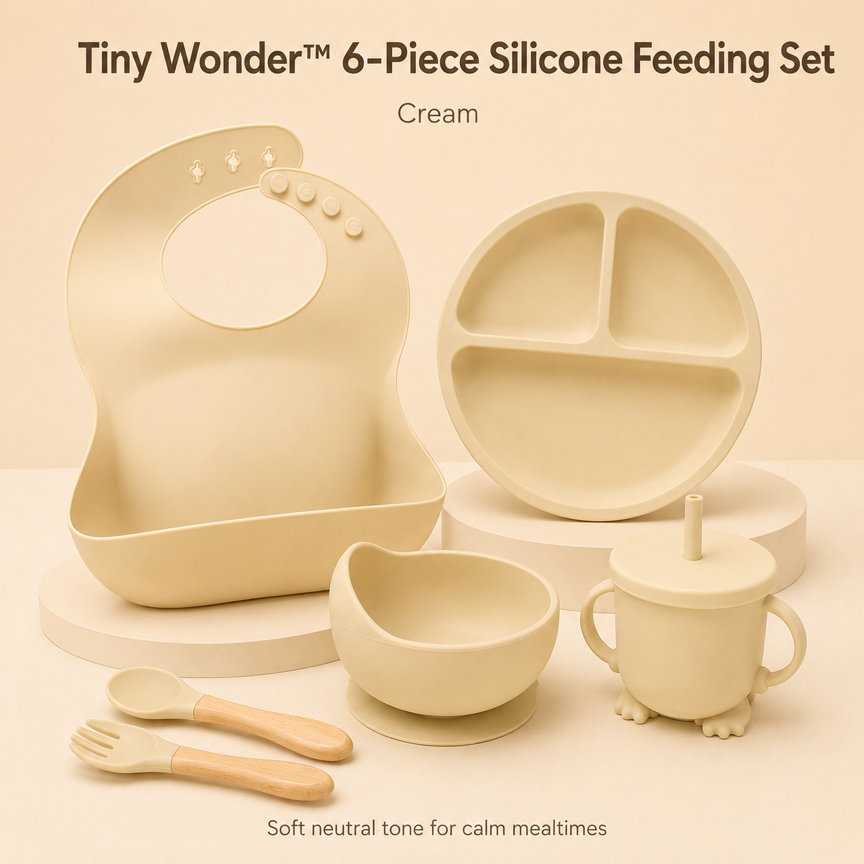 Tiny Wonder™ 6-Piece Silicone Feeding Set